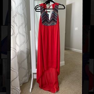High low beaded dress, size 8